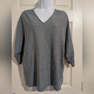 J. Jill Medium Blue V-Neck Sweater